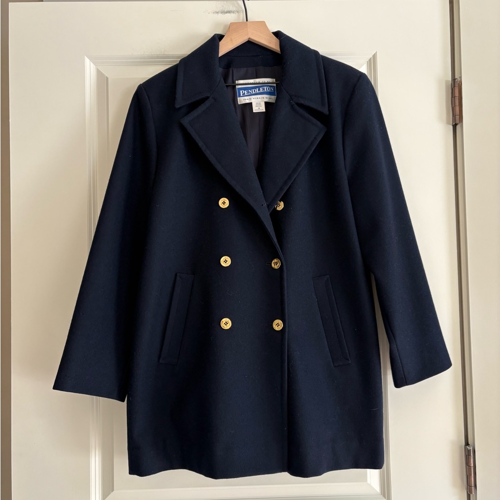 Pendleton 100%Wool Navy Women’s Coat